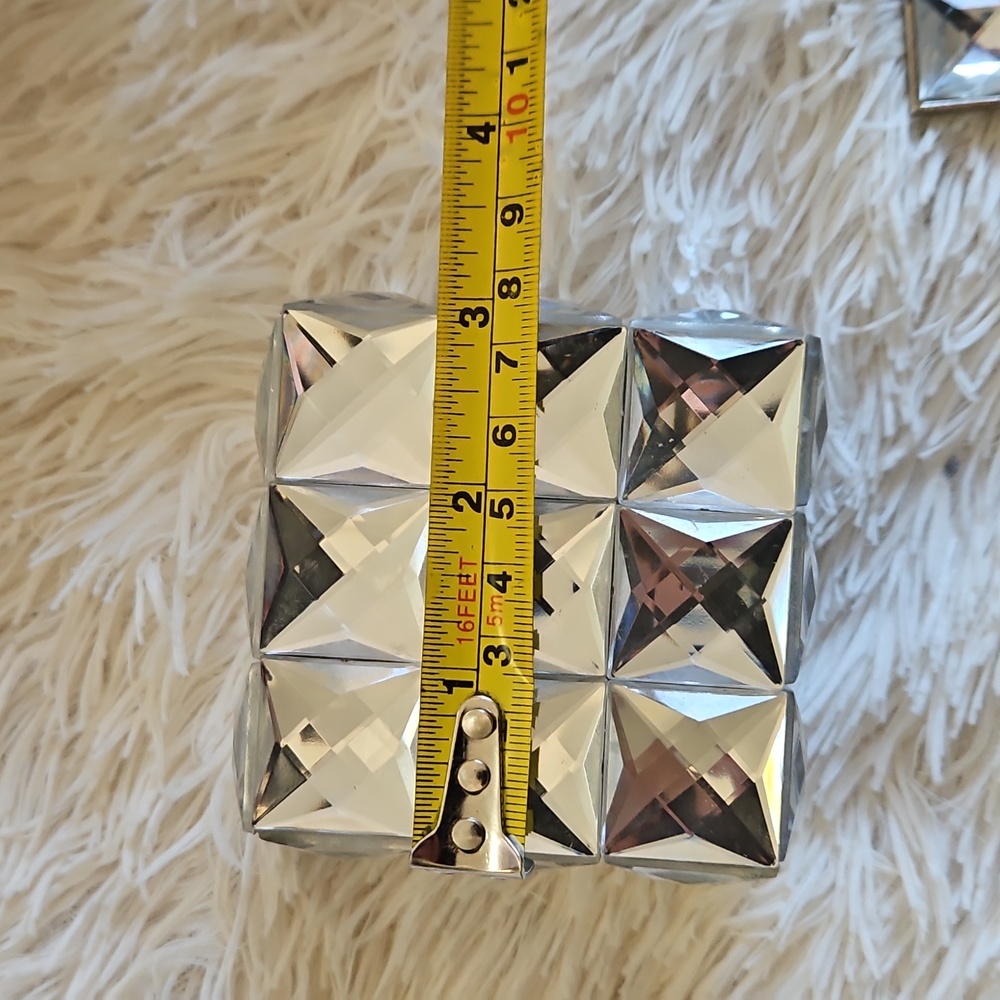 GEMSTONE BLING HOME DECOR SET PICTURE FRAME TRINKET BOXES - Picture 13 of 15